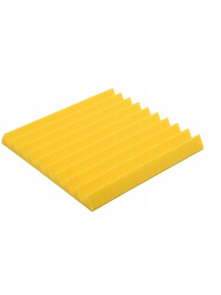 Akustický panel 50x50x5cm žltý samozhášavý nehorľavý pena