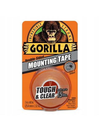 Obojstranná lepiaca páska priehľadná 1,52m 25mm Gorilla