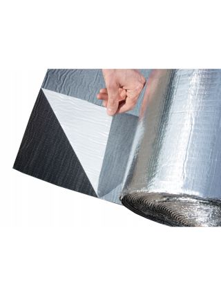 Öntapadó vízálló hangszigetelő hab 3mm 25x100cm alumínium gumi M03SH